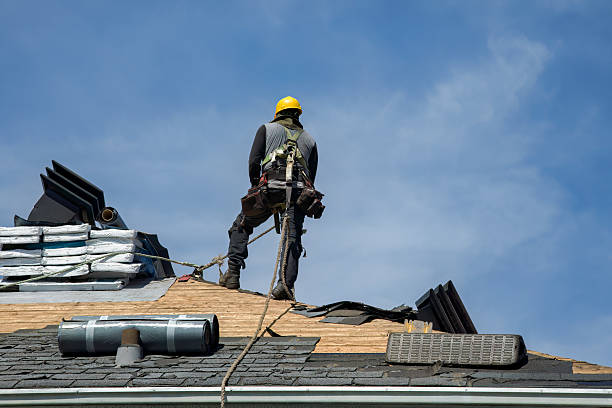 Professional Gutter Installation technician working in Stanwood, WA